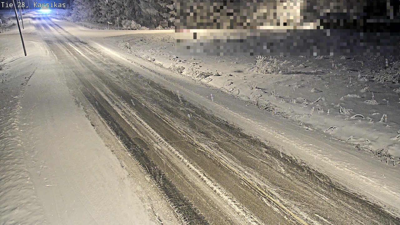 Weather Camera Image Road 28 Haapavesi, Karsikas, Haapavesi, Pohjois-Pohjanmaa