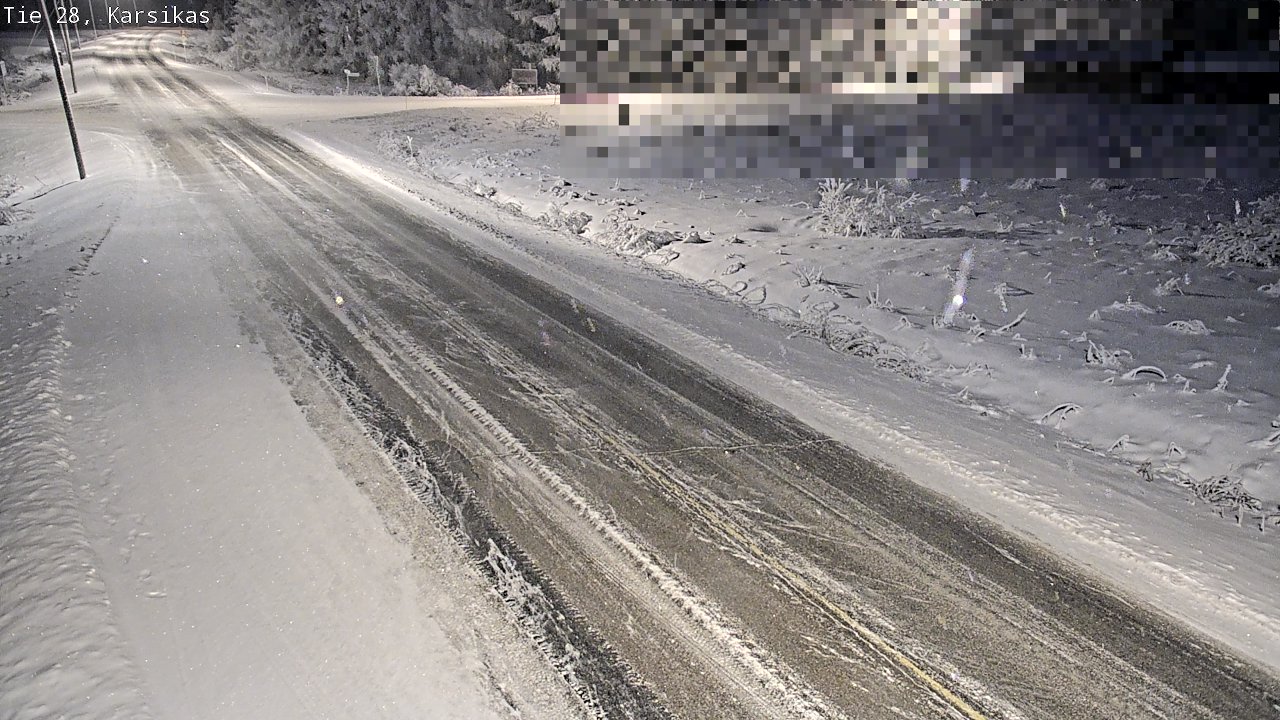 Weather Camera Image Road 28 Haapavesi, Karsikas, Haapavesi, Pohjois-Pohjanmaa
