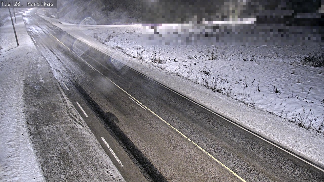 Weather Camera Image Road 28 Haapavesi, Karsikas, Haapavesi, Pohjois-Pohjanmaa