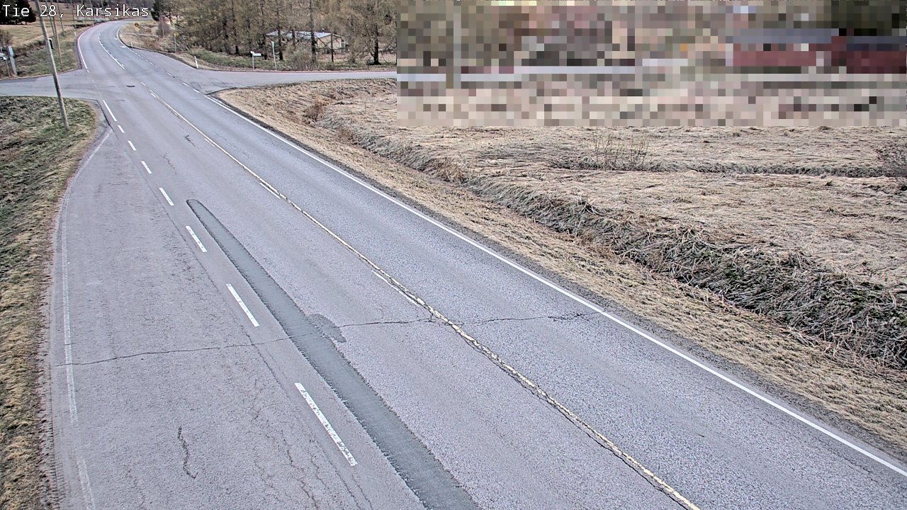 Weather Camera Image Väg 28 Haapavesi, Karsikas, Haapavesi, Pohjois-Pohjanmaa