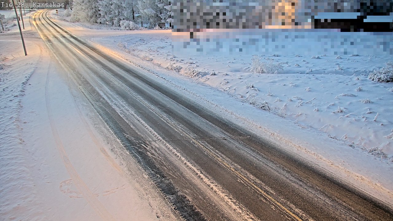 Weather Camera Image Road 28 Haapavesi, Karsikas, Haapavesi, Pohjois-Pohjanmaa