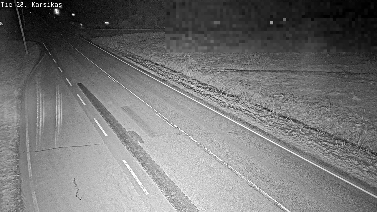 Weather Camera Image Road 28 Haapavesi, Karsikas, Haapavesi, Pohjois-Pohjanmaa