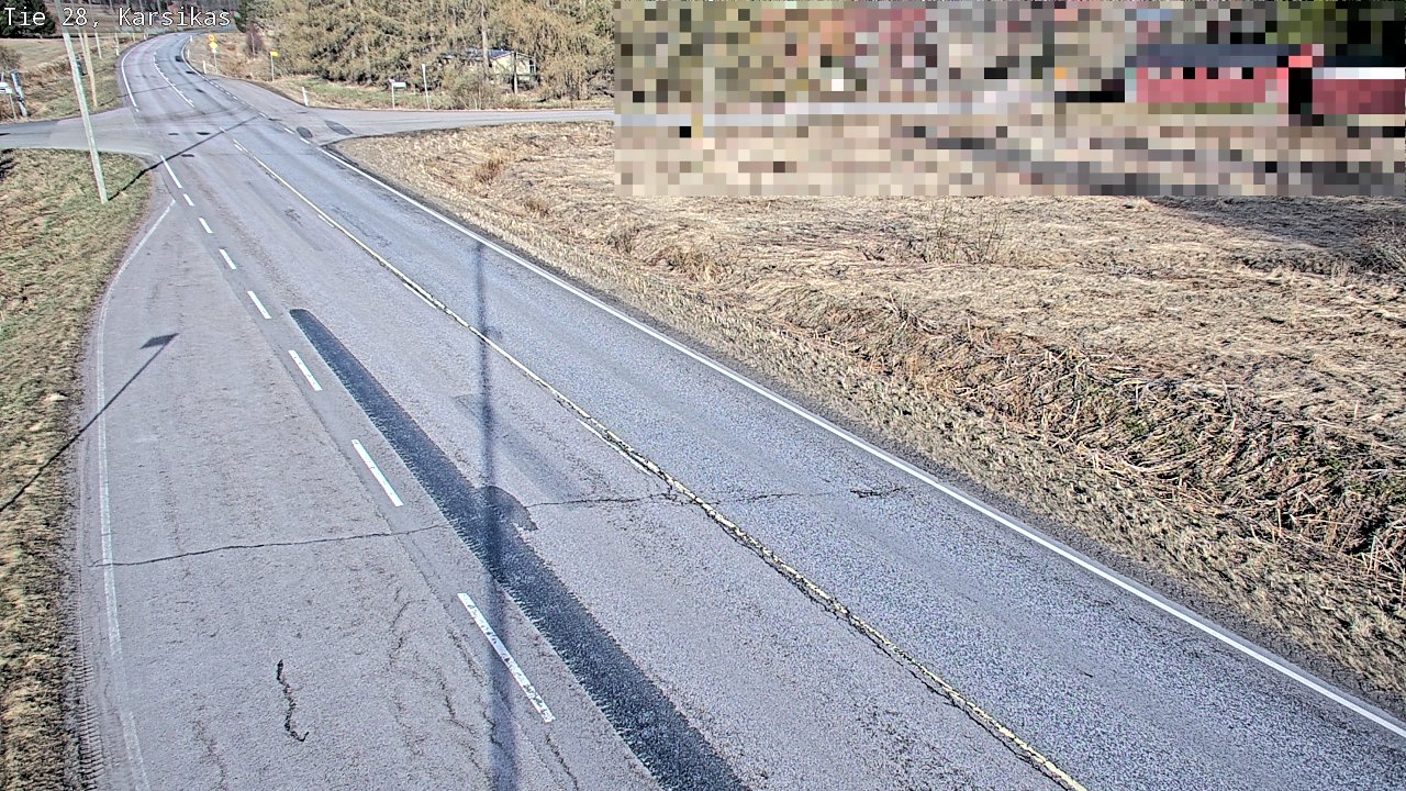 Weather Camera Image Väg 28 Haapavesi, Karsikas, Haapavesi, Pohjois-Pohjanmaa