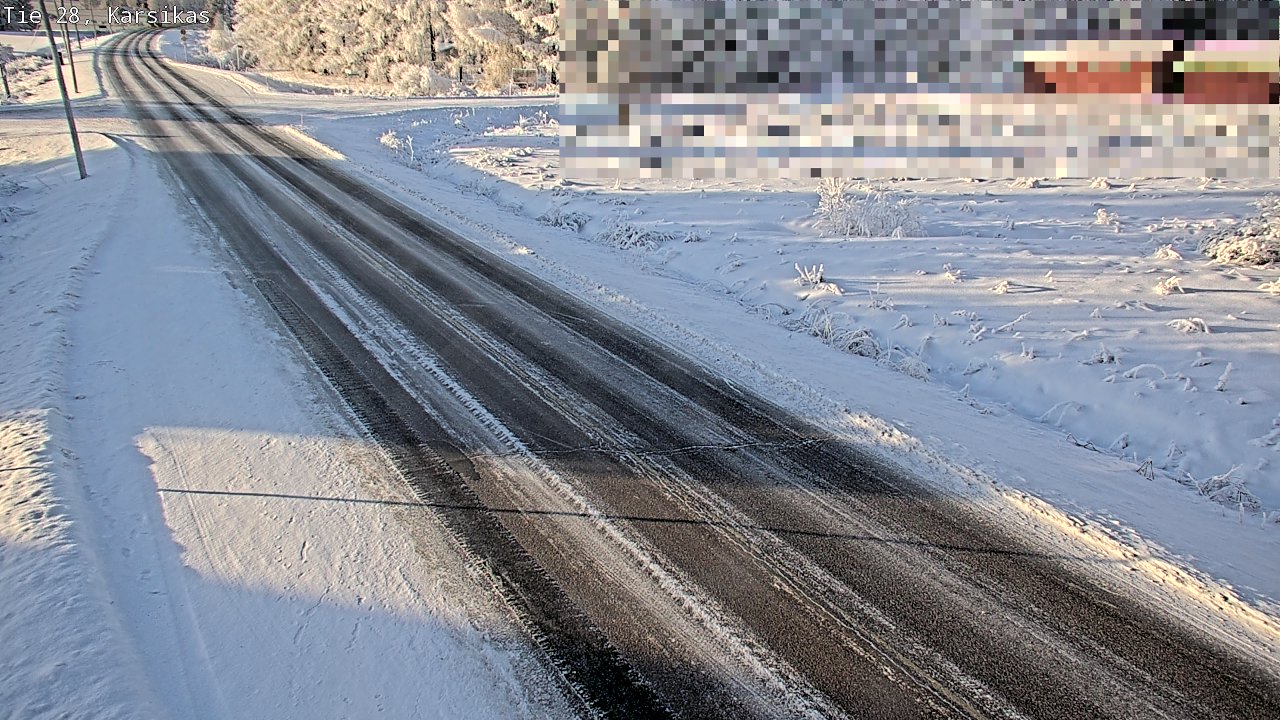 Weather Camera Image Road 28 Haapavesi, Karsikas, Haapavesi, Pohjois-Pohjanmaa