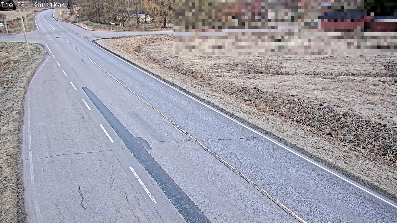 Weather Camera Image Väg 28 Haapavesi, Karsikas, Haapavesi, Pohjois-Pohjanmaa