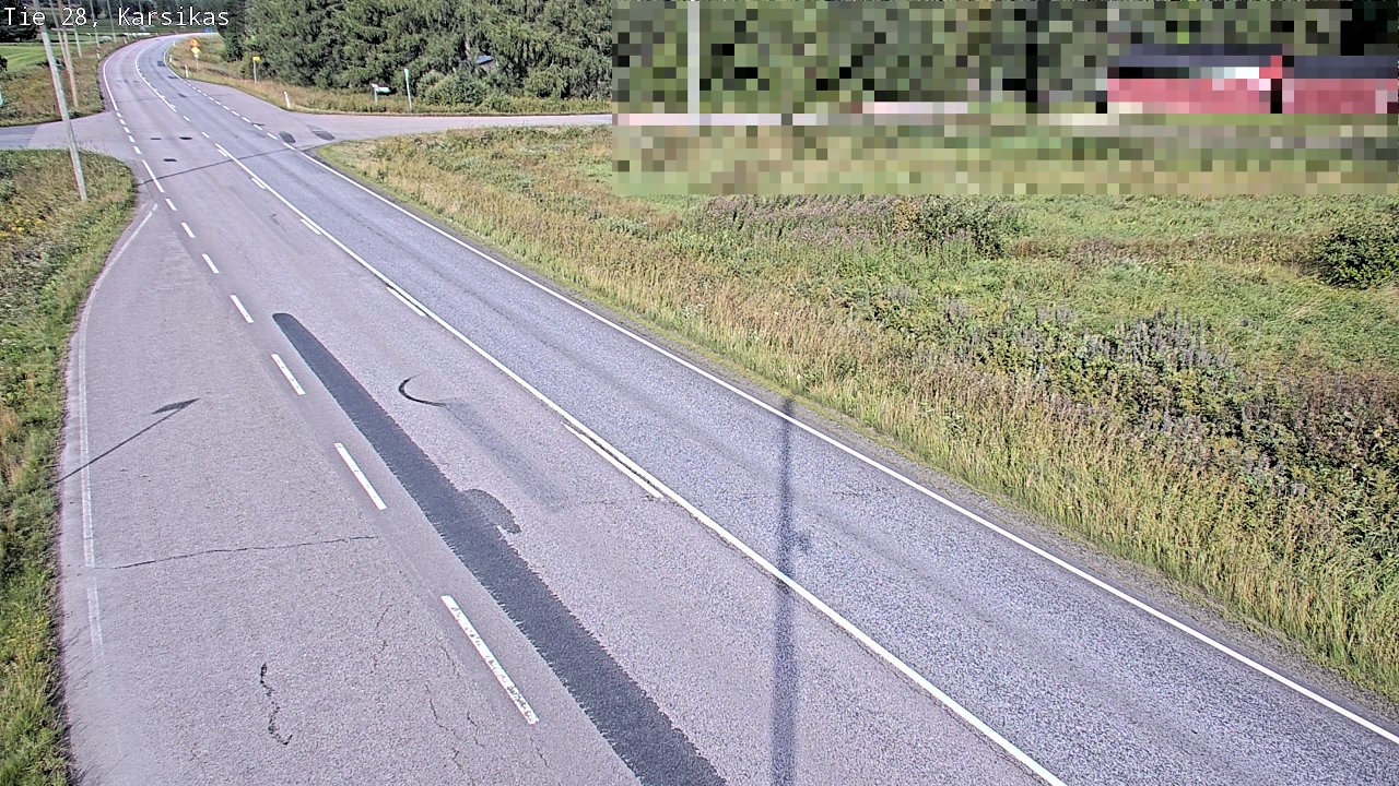 Weather Camera Image Road 28 Haapavesi, Karsikas, Haapavesi, Pohjois-Pohjanmaa