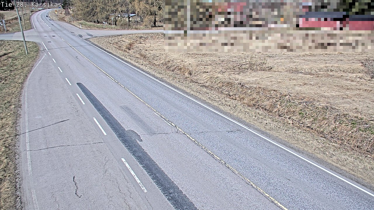 Weather Camera Image Väg 28 Haapavesi, Karsikas, Haapavesi, Pohjois-Pohjanmaa