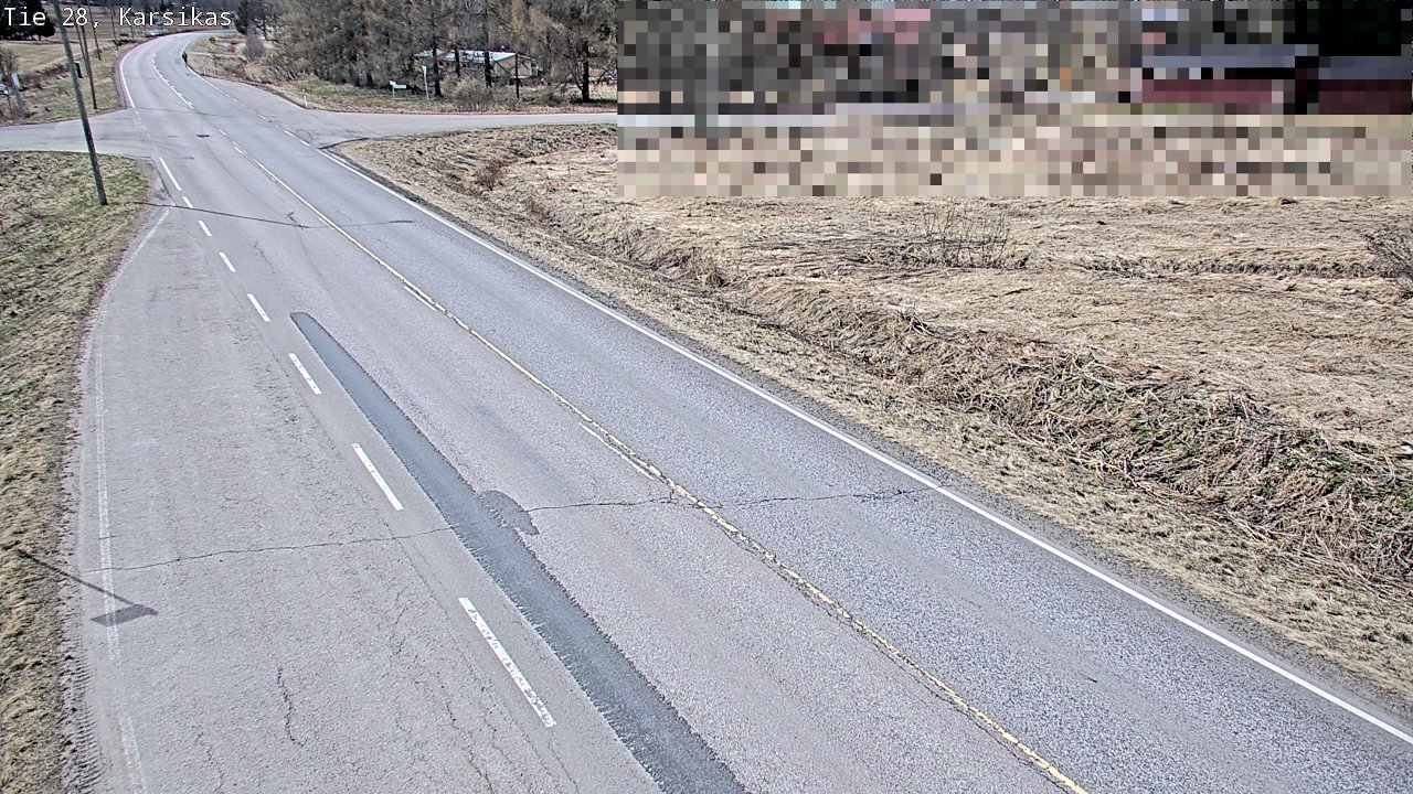Weather Camera Image Väg 28 Haapavesi, Karsikas, Haapavesi, Pohjois-Pohjanmaa