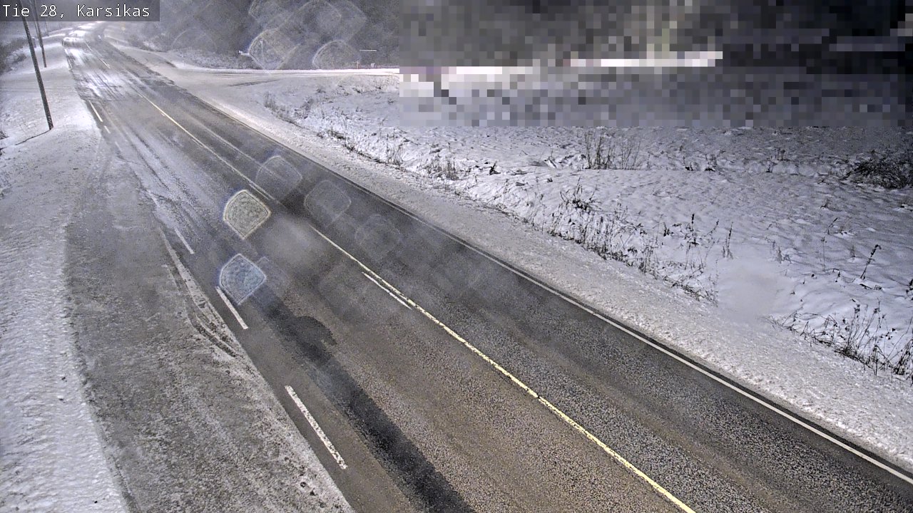 Weather Camera Image Road 28 Haapavesi, Karsikas, Haapavesi, Pohjois-Pohjanmaa