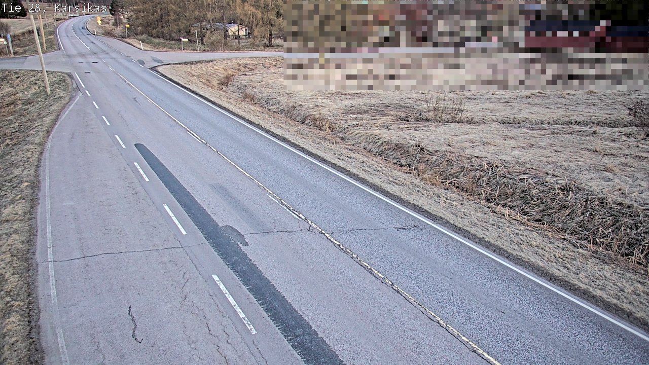 Weather Camera Image Väg 28 Haapavesi, Karsikas, Haapavesi, Pohjois-Pohjanmaa