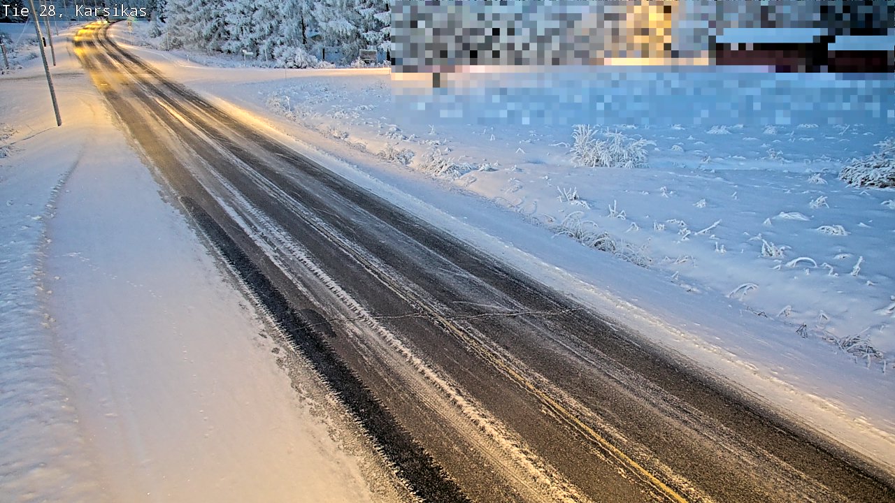 Weather Camera Image Road 28 Haapavesi, Karsikas, Haapavesi, Pohjois-Pohjanmaa