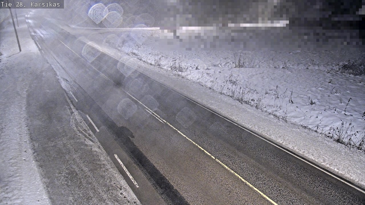 Weather Camera Image Road 28 Haapavesi, Karsikas, Haapavesi, Pohjois-Pohjanmaa