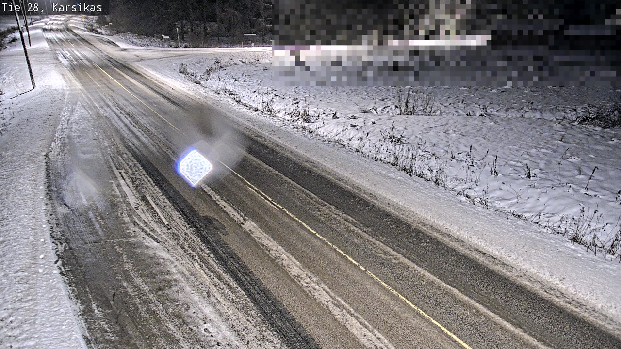 Weather Camera Image Road 28 Haapavesi, Karsikas, Haapavesi, Pohjois-Pohjanmaa