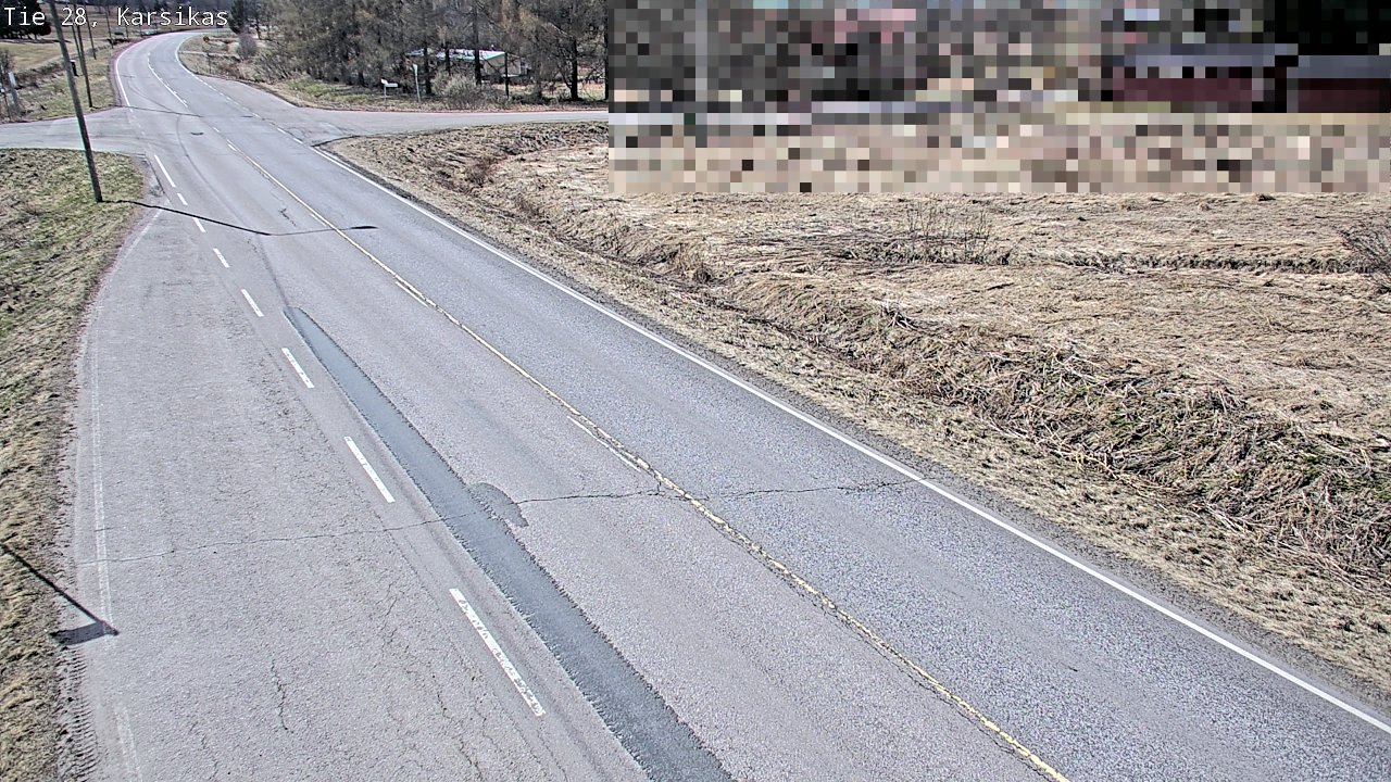 Weather Camera Image Väg 28 Haapavesi, Karsikas, Haapavesi, Pohjois-Pohjanmaa