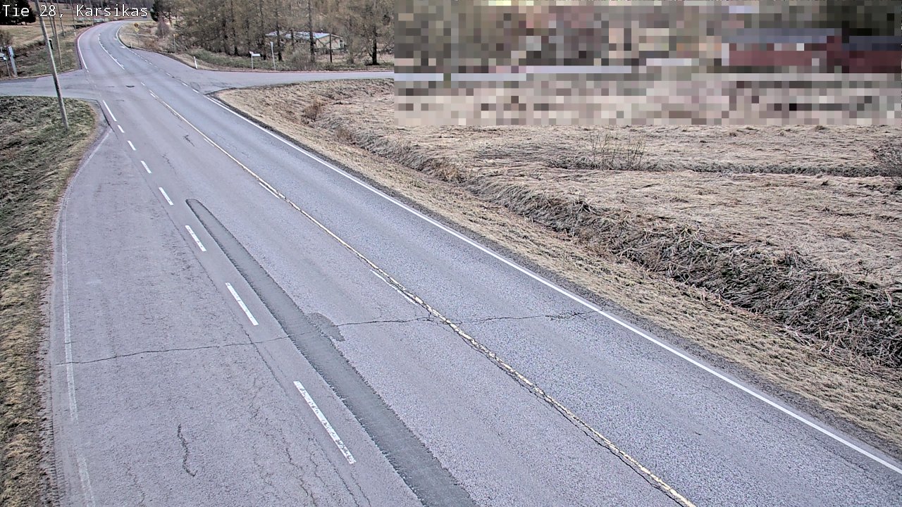Weather Camera Image Väg 28 Haapavesi, Karsikas, Haapavesi, Pohjois-Pohjanmaa