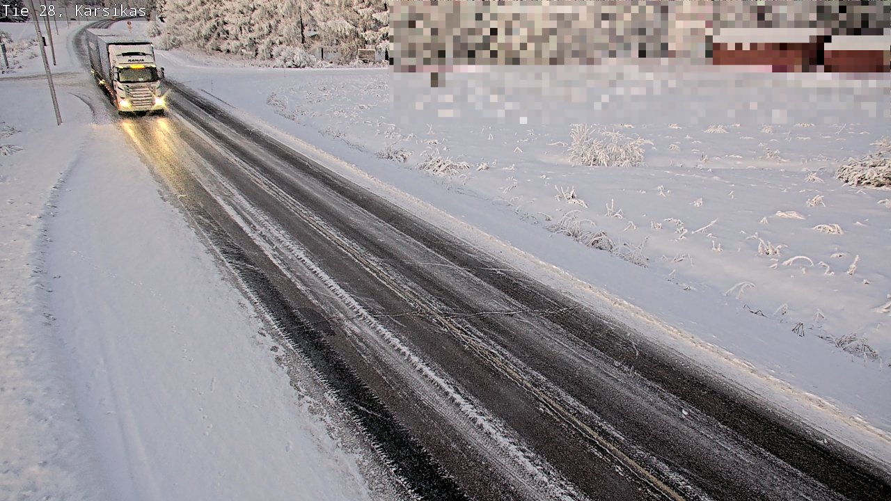 Weather Camera Image Road 28 Haapavesi, Karsikas, Haapavesi, Pohjois-Pohjanmaa