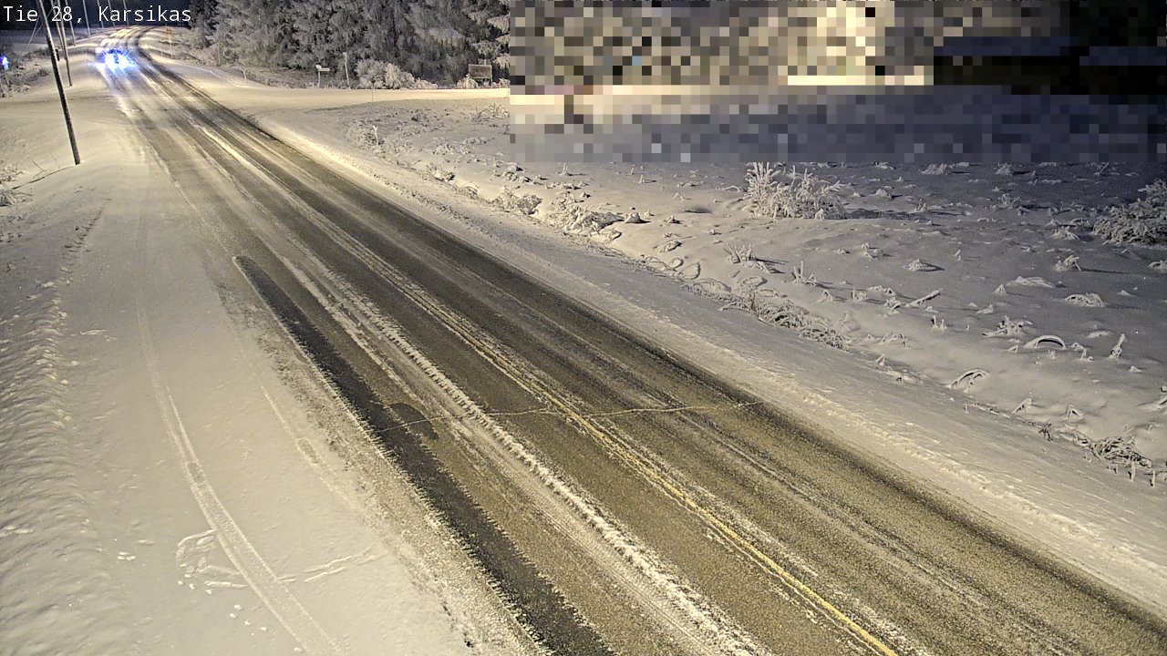 Weather Camera Image Road 28 Haapavesi, Karsikas, Haapavesi, Pohjois-Pohjanmaa