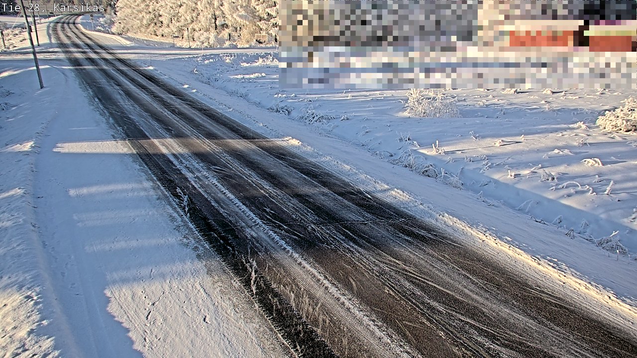 Weather Camera Image Road 28 Haapavesi, Karsikas, Haapavesi, Pohjois-Pohjanmaa