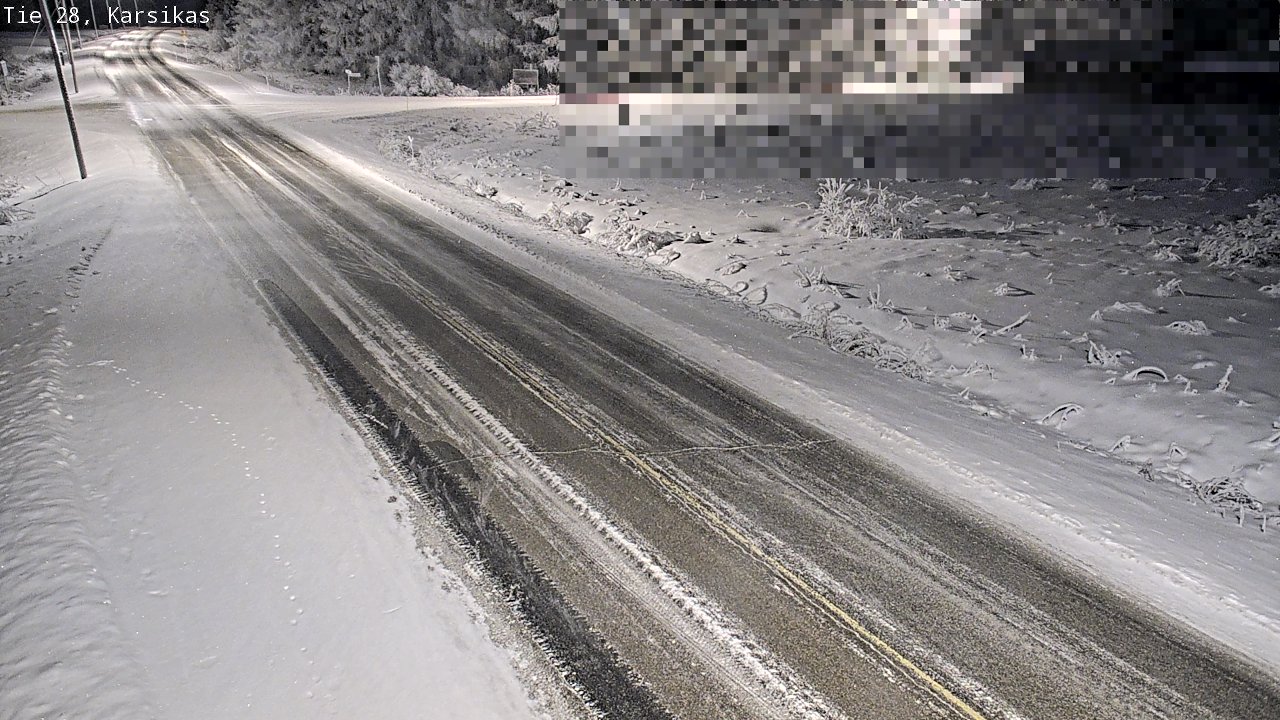Weather Camera Image Road 28 Haapavesi, Karsikas, Haapavesi, Pohjois-Pohjanmaa