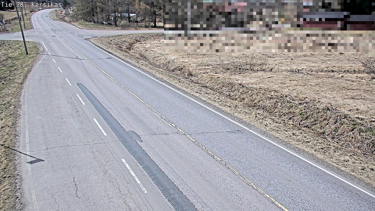 Weather Camera Image Väg 28 Haapavesi, Karsikas, Haapavesi, Pohjois-Pohjanmaa