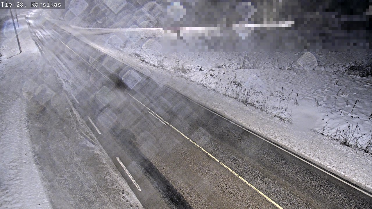 Weather Camera Image Road 28 Haapavesi, Karsikas, Haapavesi, Pohjois-Pohjanmaa