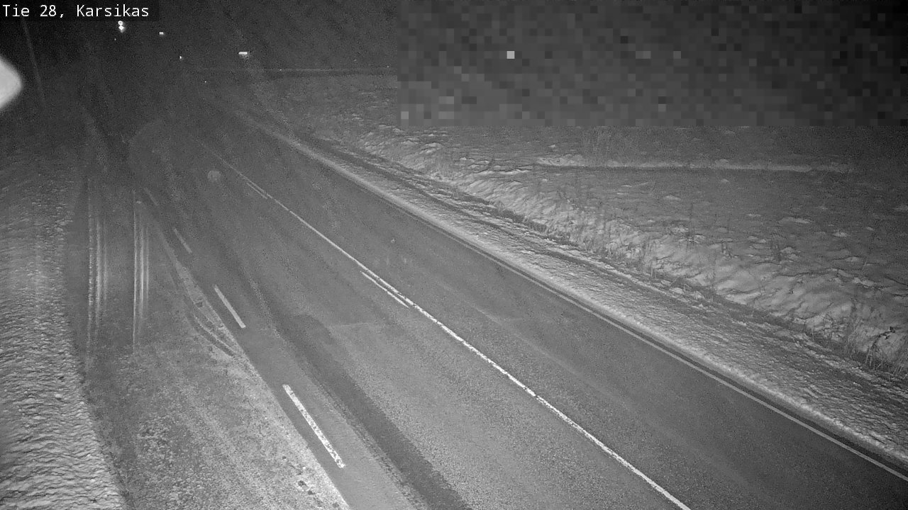Weather Camera Image Road 28 Haapavesi, Karsikas, Haapavesi, Pohjois-Pohjanmaa