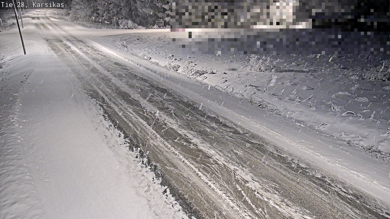 Weather Camera Image Road 28 Haapavesi, Karsikas, Haapavesi, Pohjois-Pohjanmaa