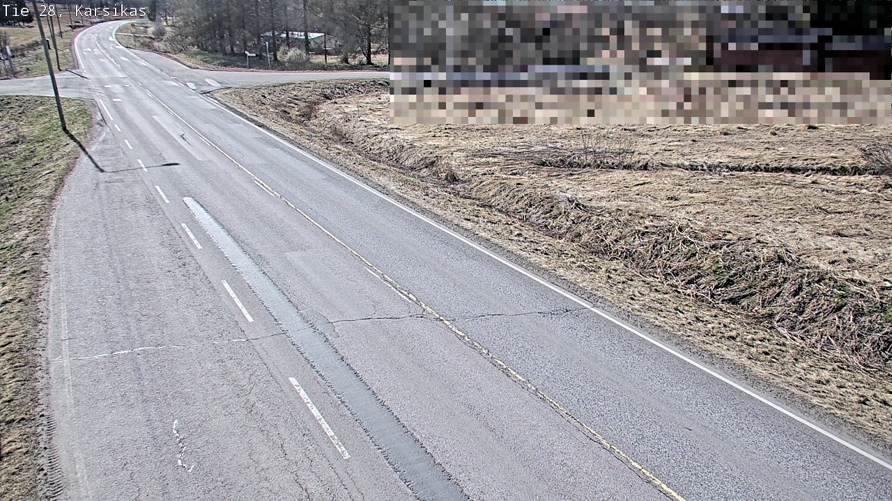 Weather Camera Image Väg 28 Haapavesi, Karsikas, Haapavesi, Pohjois-Pohjanmaa