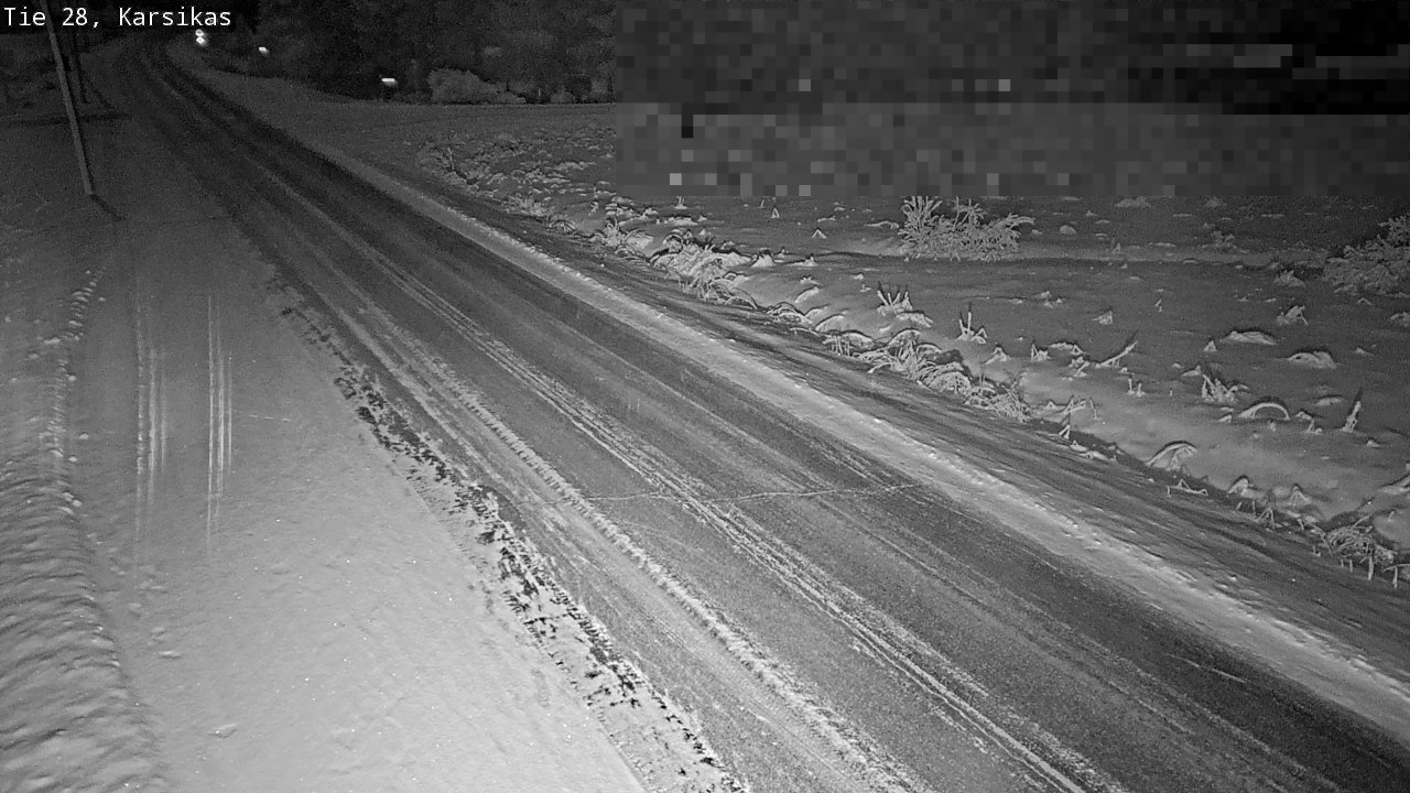 Weather Camera Image Road 28 Haapavesi, Karsikas, Haapavesi, Pohjois-Pohjanmaa