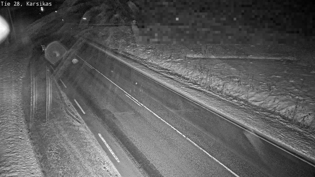 Weather Camera Image Road 28 Haapavesi, Karsikas, Haapavesi, Pohjois-Pohjanmaa