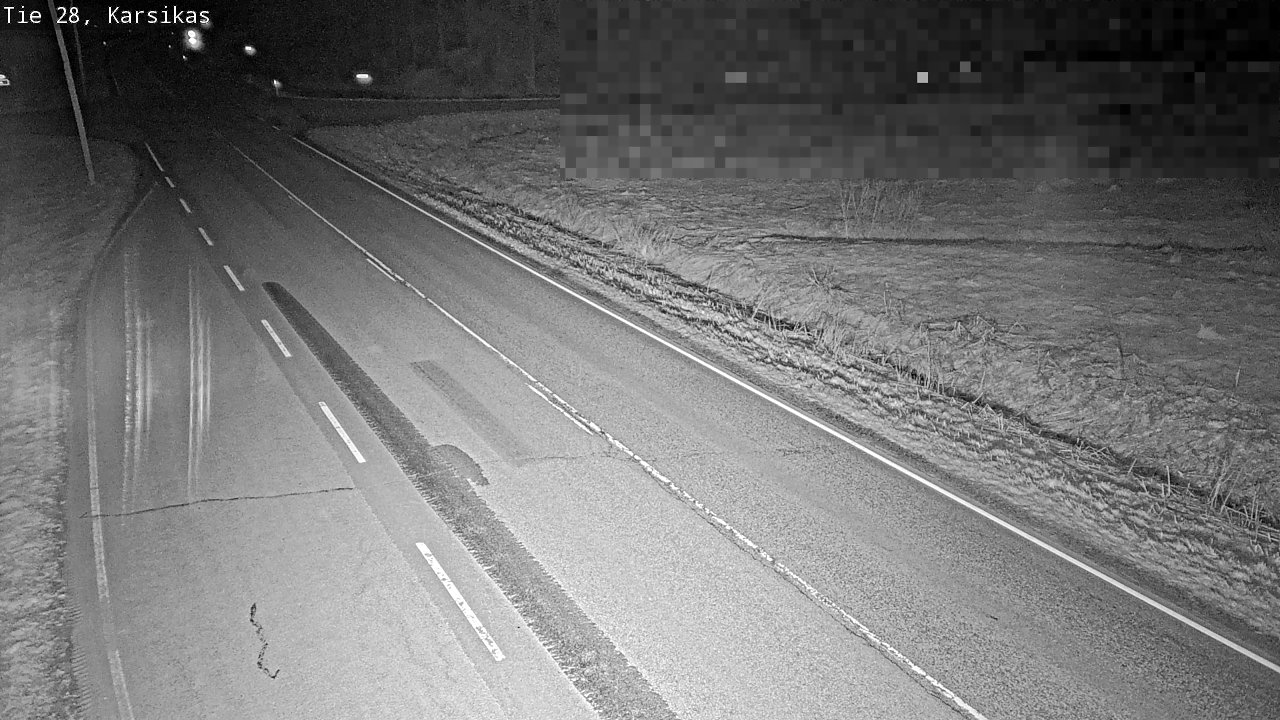 Weather Camera Image Road 28 Haapavesi, Karsikas, Haapavesi, Pohjois-Pohjanmaa
