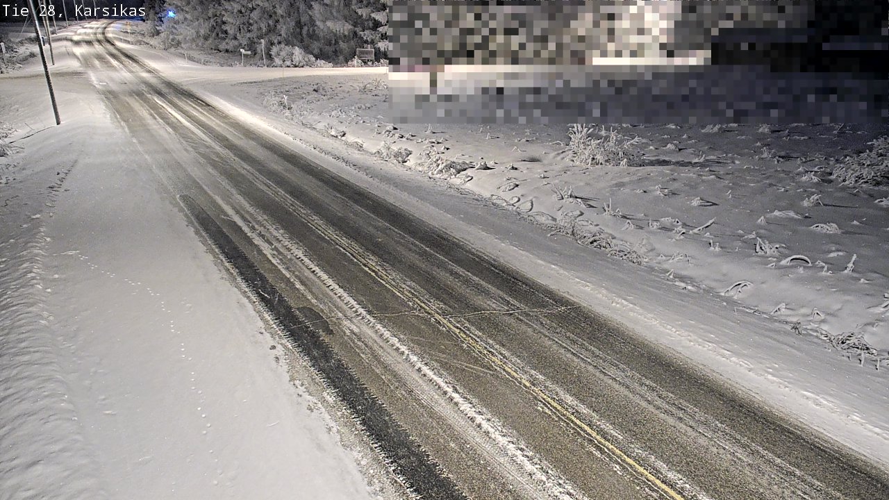 Weather Camera Image Road 28 Haapavesi, Karsikas, Haapavesi, Pohjois-Pohjanmaa