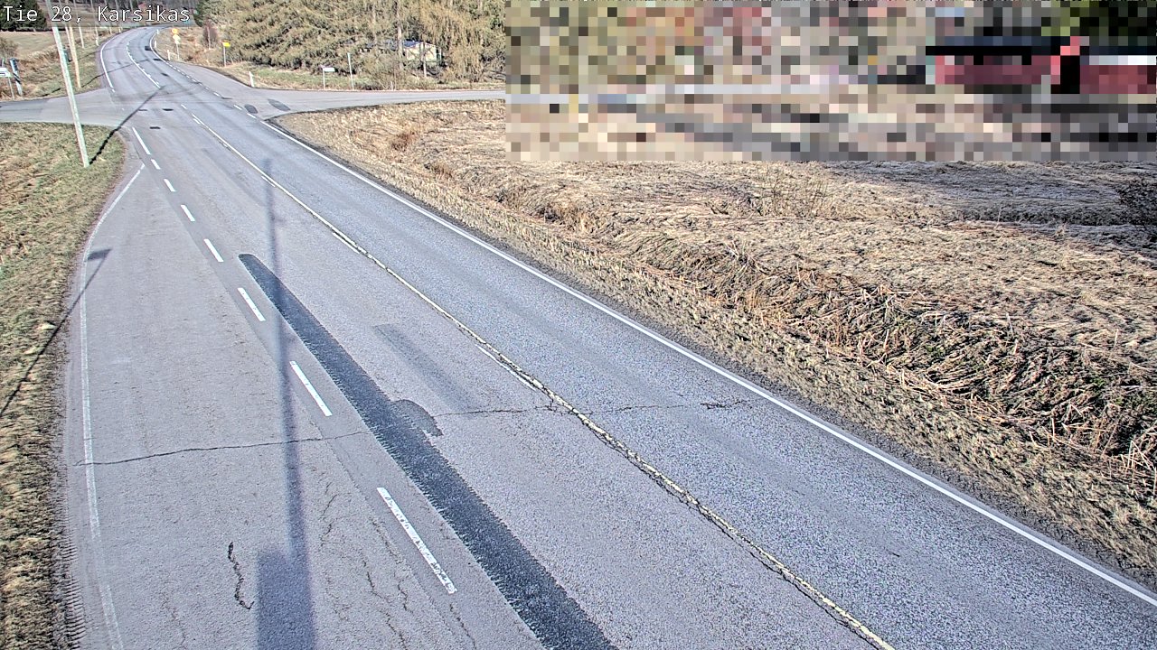Weather Camera Image Väg 28 Haapavesi, Karsikas, Haapavesi, Pohjois-Pohjanmaa