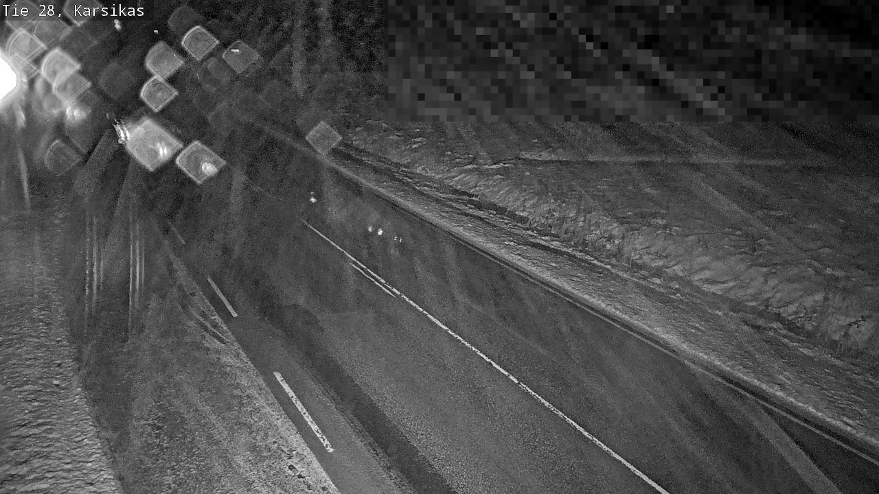 Weather Camera Image Road 28 Haapavesi, Karsikas, Haapavesi, Pohjois-Pohjanmaa