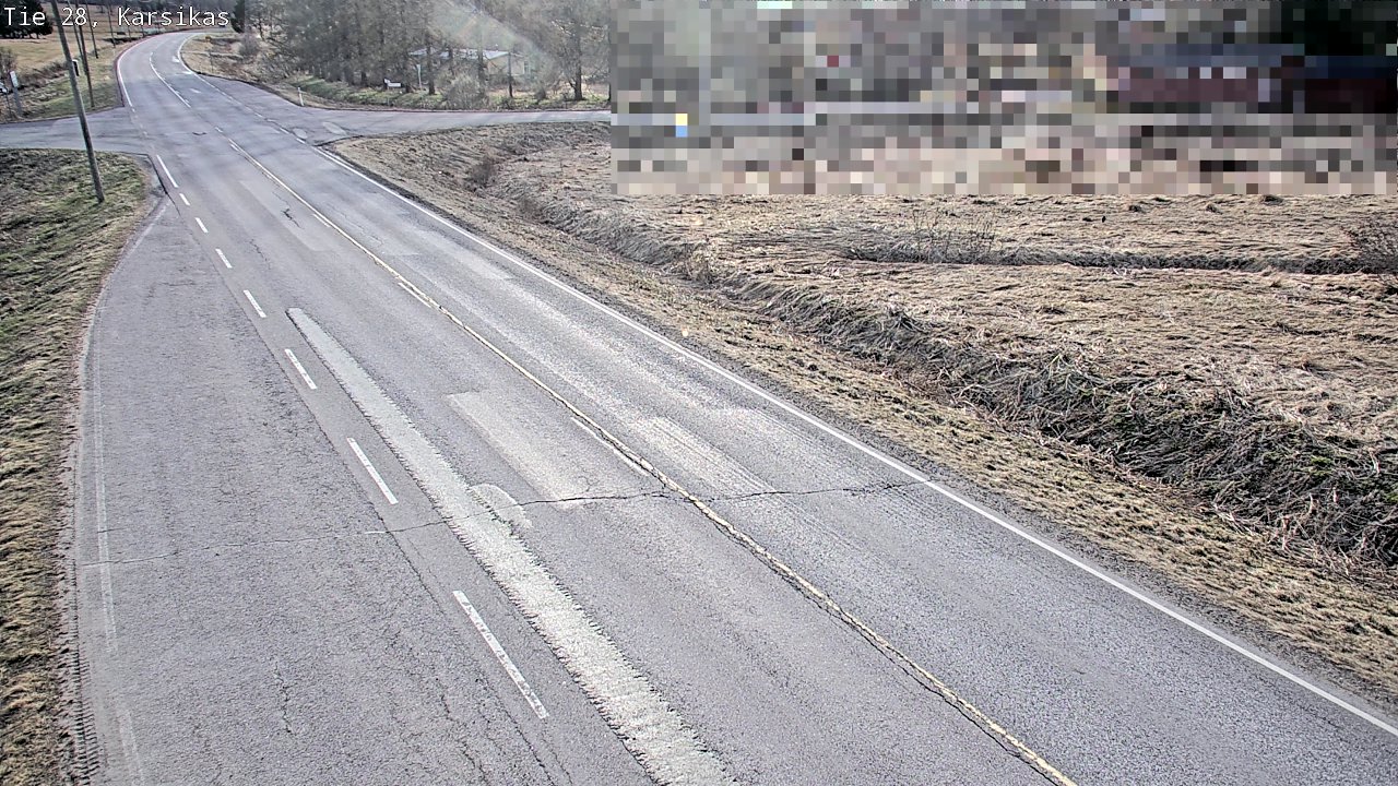 Weather Camera Image Väg 28 Haapavesi, Karsikas, Haapavesi, Pohjois-Pohjanmaa