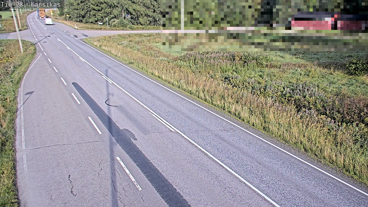 Weather Camera Image Road 28 Haapavesi, Karsikas, Haapavesi, Pohjois-Pohjanmaa