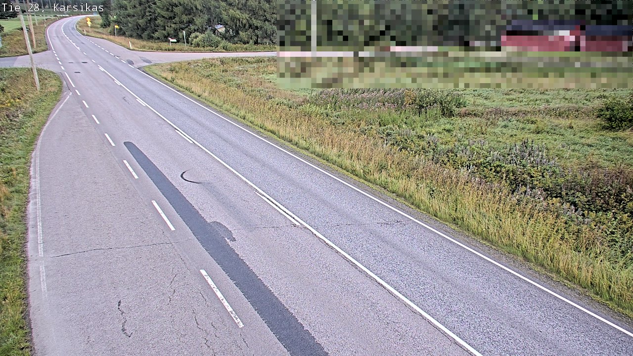 Weather Camera Image Road 28 Haapavesi, Karsikas, Haapavesi, Pohjois-Pohjanmaa