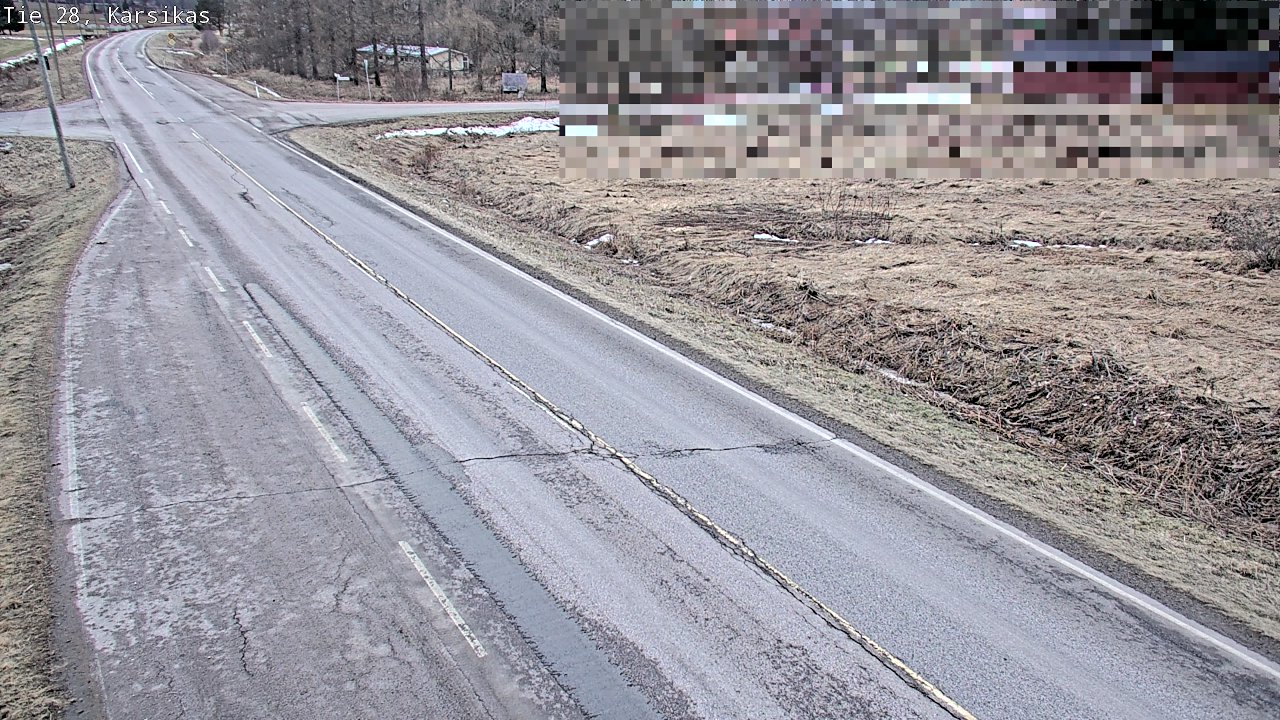 Weather Camera Image Väg 28 Haapavesi, Karsikas, Haapavesi, Pohjois-Pohjanmaa
