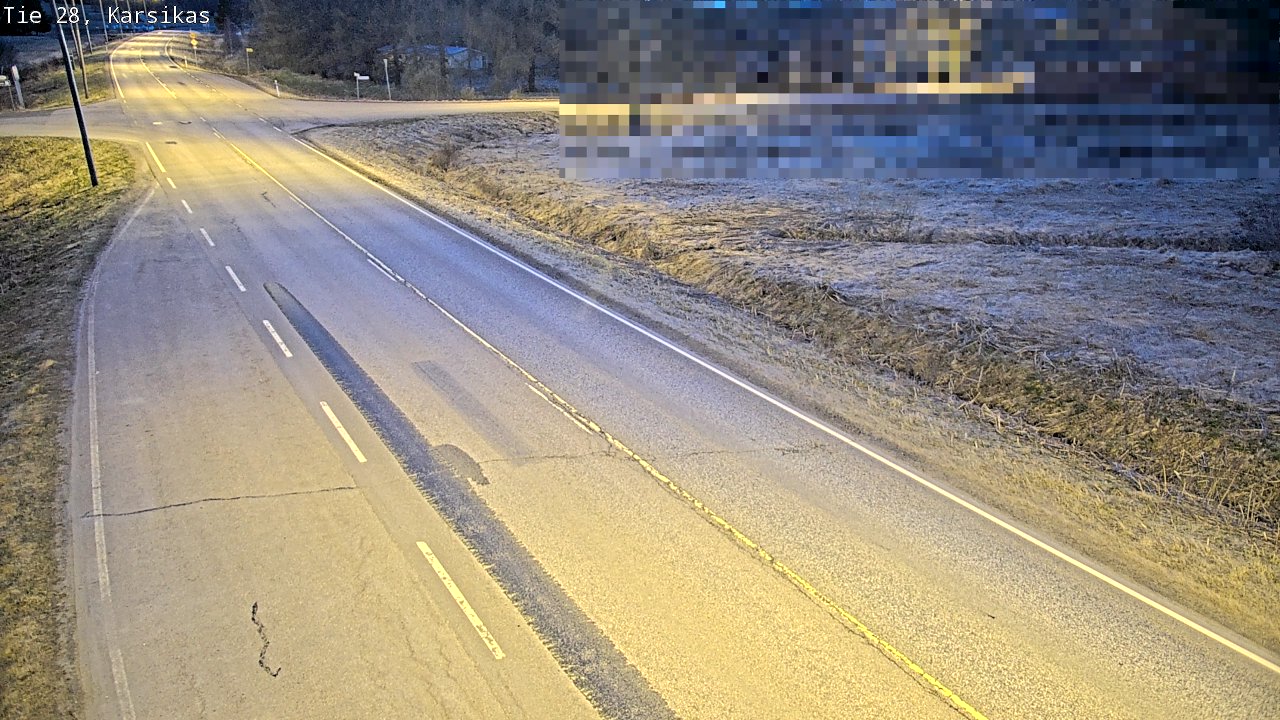 Weather Camera Image Väg 28 Haapavesi, Karsikas, Haapavesi, Pohjois-Pohjanmaa