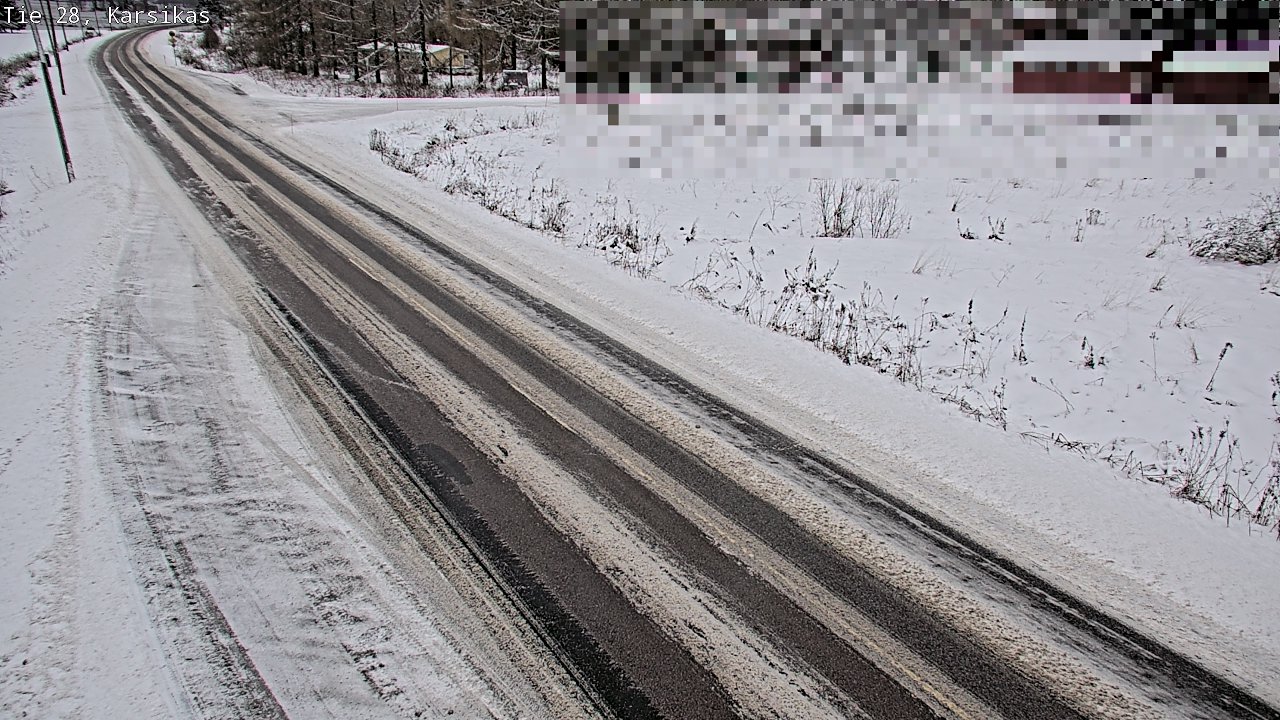 Weather Camera Image Road 28 Haapavesi, Karsikas, Haapavesi, Pohjois-Pohjanmaa