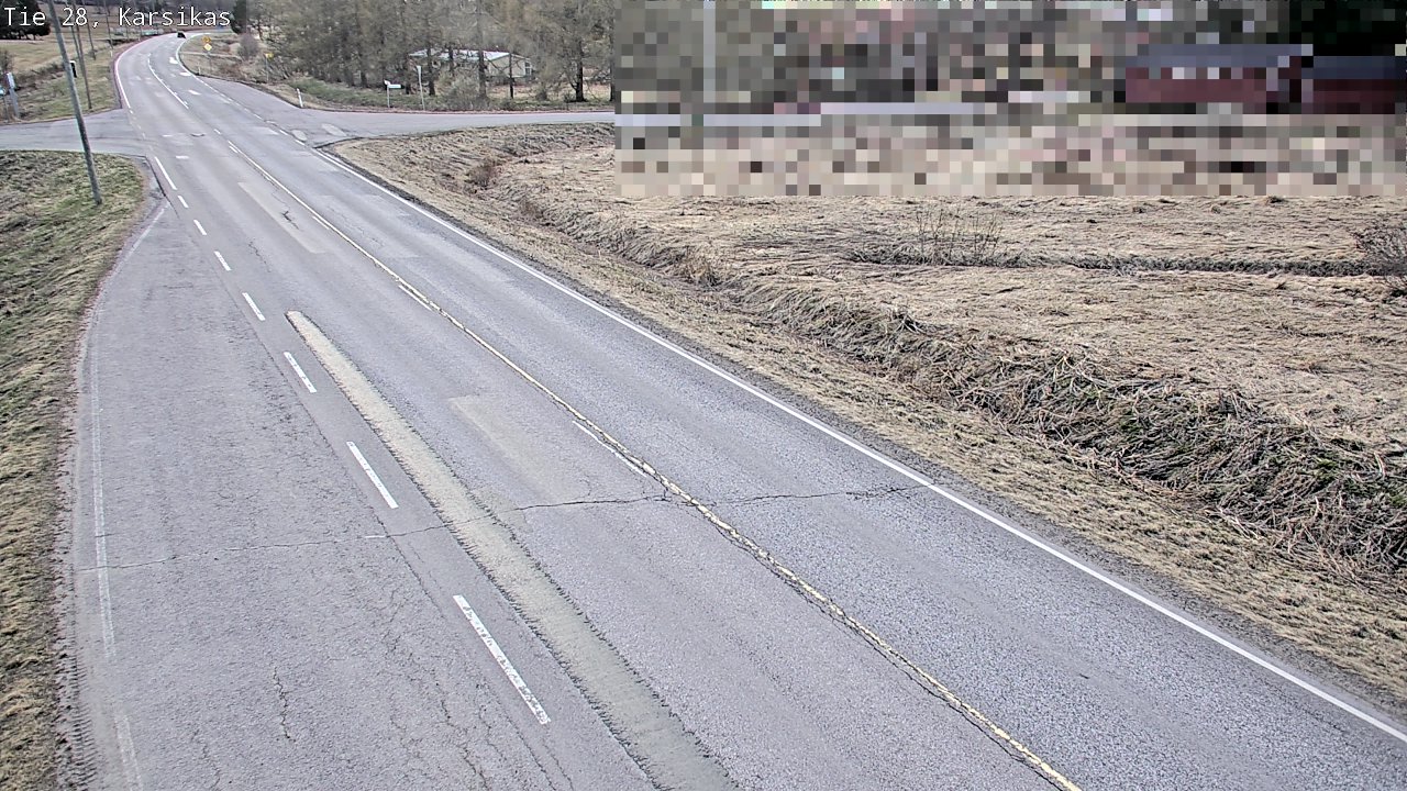 Weather Camera Image Väg 28 Haapavesi, Karsikas, Haapavesi, Pohjois-Pohjanmaa