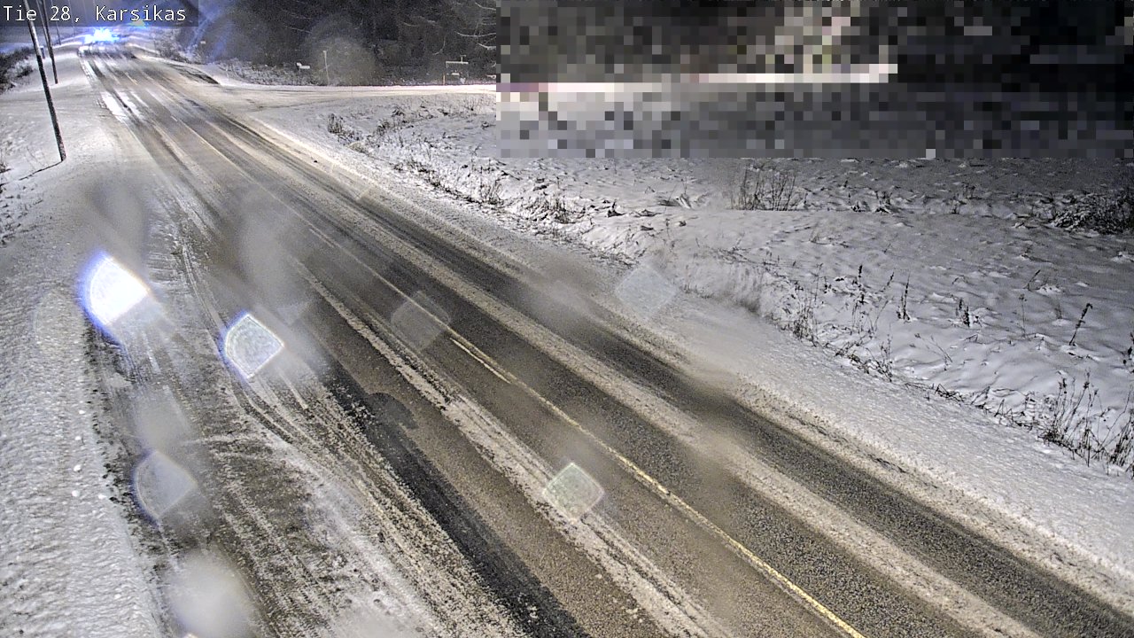 Weather Camera Image Road 28 Haapavesi, Karsikas, Haapavesi, Pohjois-Pohjanmaa