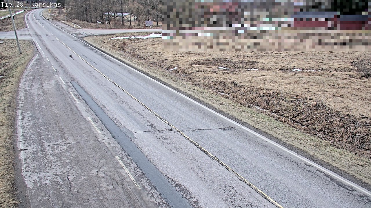 Weather Camera Image Road 28 Haapavesi, Karsikas, Haapavesi, Pohjois-Pohjanmaa