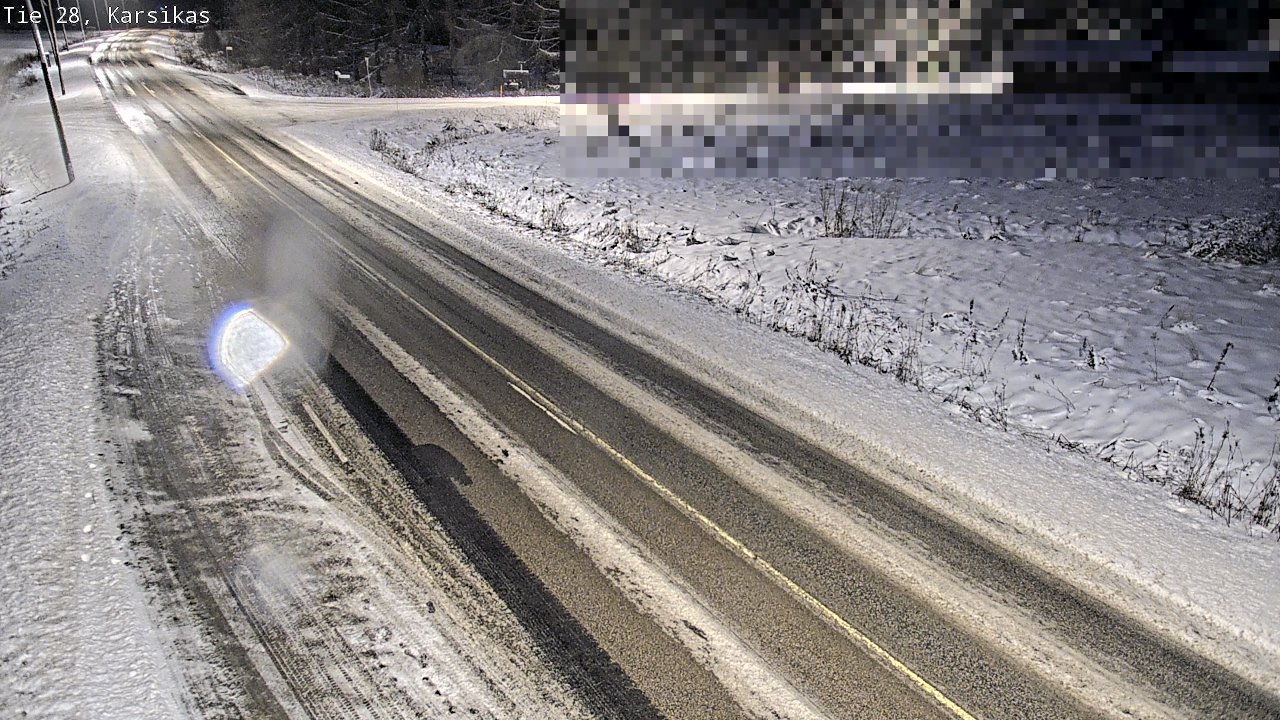Weather Camera Image Road 28 Haapavesi, Karsikas, Haapavesi, Pohjois-Pohjanmaa