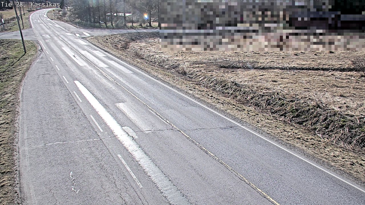 Weather Camera Image Väg 28 Haapavesi, Karsikas, Haapavesi, Pohjois-Pohjanmaa
