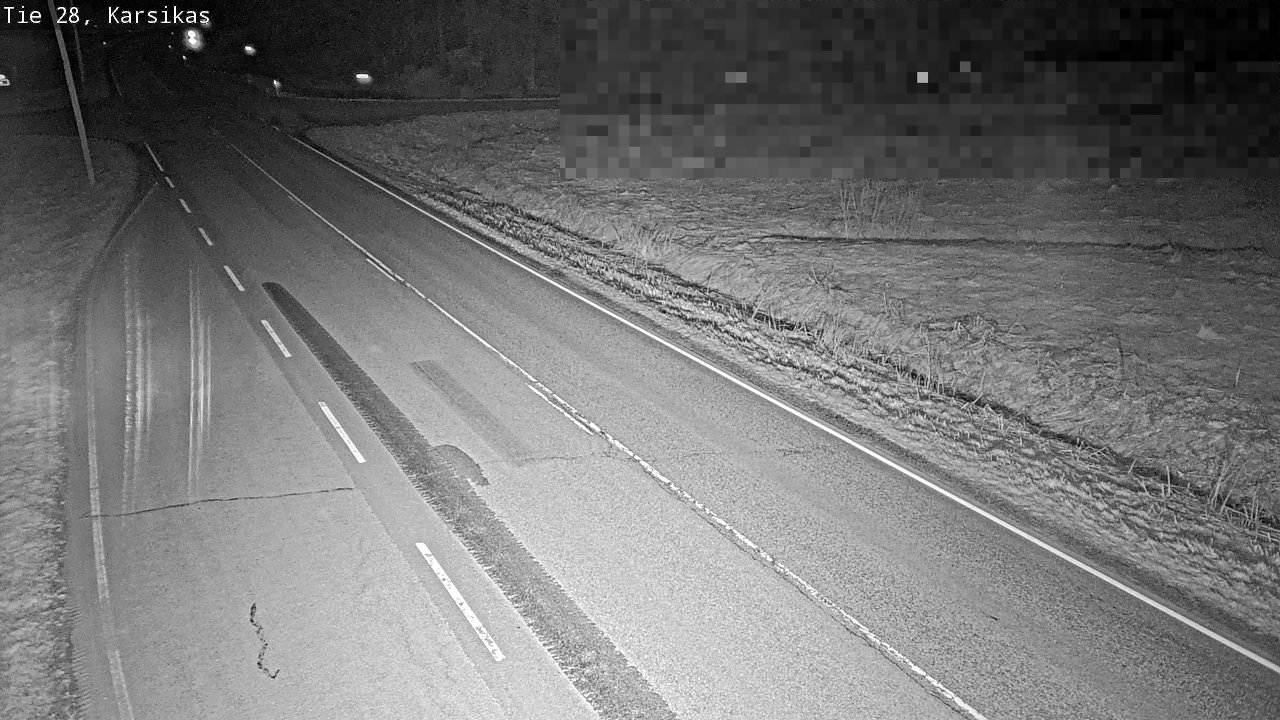 Weather Camera Image Road 28 Haapavesi, Karsikas, Haapavesi, Pohjois-Pohjanmaa