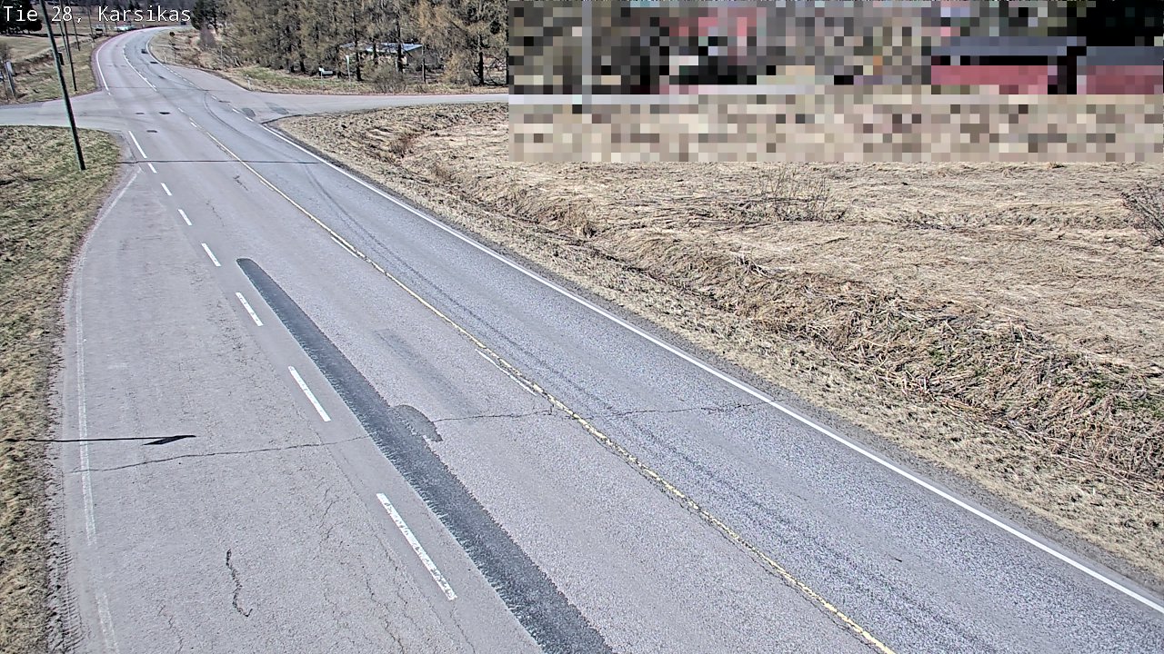 Weather Camera Image Väg 28 Haapavesi, Karsikas, Haapavesi, Pohjois-Pohjanmaa