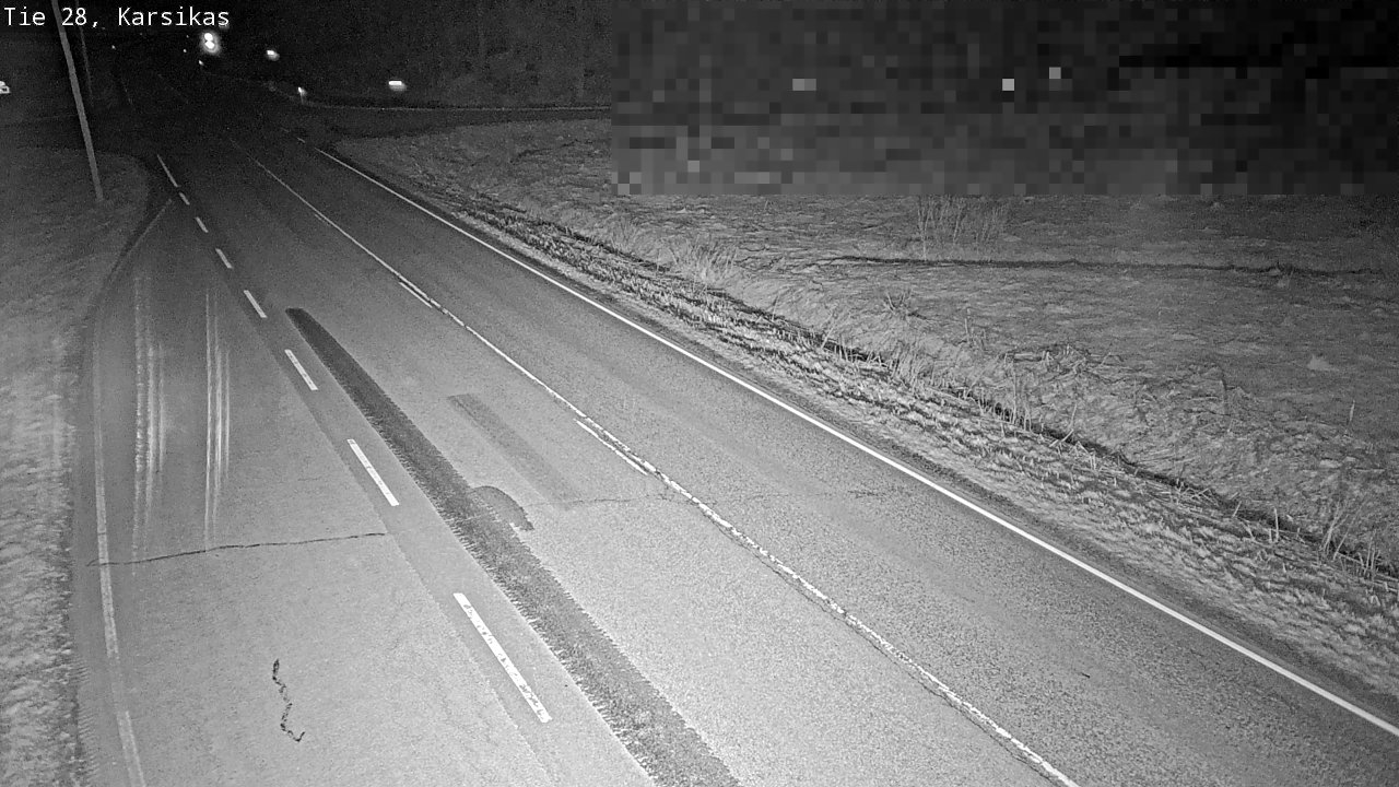 Weather Camera Image Road 28 Haapavesi, Karsikas, Haapavesi, Pohjois-Pohjanmaa