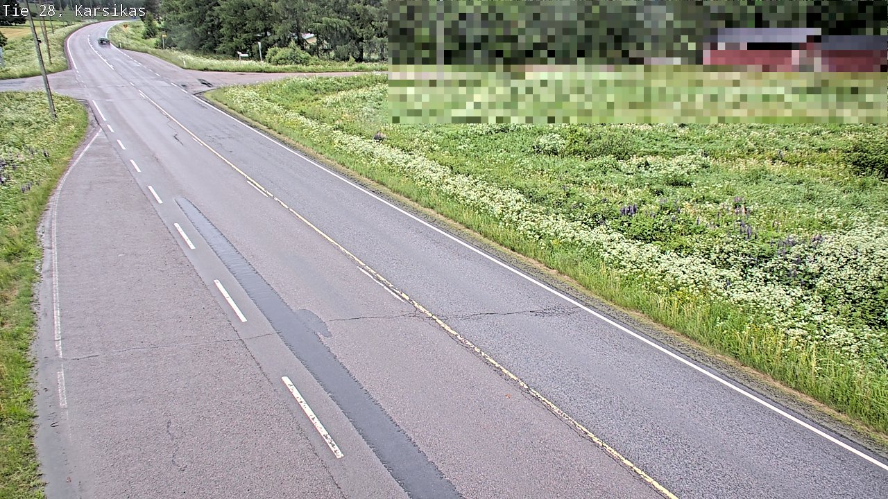 Weather Camera Image Road 28 Haapavesi, Karsikas, Haapavesi, Pohjois-Pohjanmaa