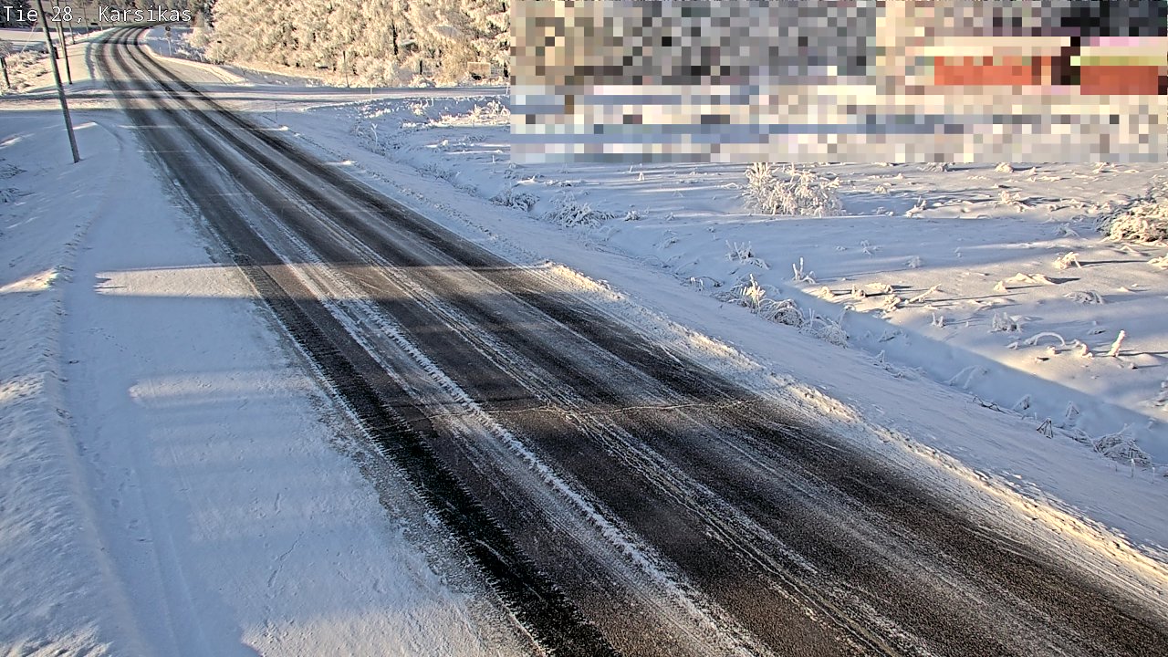 Weather Camera Image Road 28 Haapavesi, Karsikas, Haapavesi, Pohjois-Pohjanmaa